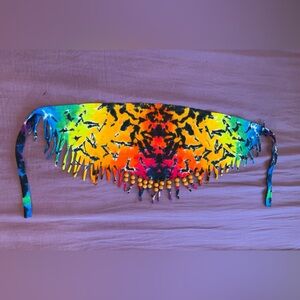 Tie Dye Tie-Back Bandeau Tube Top Hand Made (Dyes N’ Good Vibes) Festival Wear